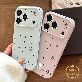 Tương thích với iPhone 14 15 17 16 11 13 12 Pro Max XR X XS Max Air 7 8 Plus Mới Full Màn Hình Dòng Đen Ngôi Sao Bong Bóng Trái Tim