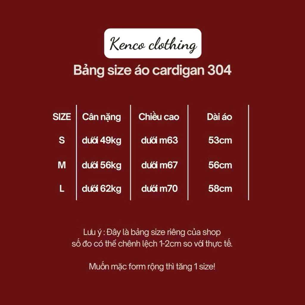 Áo Khoác Cardigan Dáng Dài cotton lông mịn KENCO clothing -M304