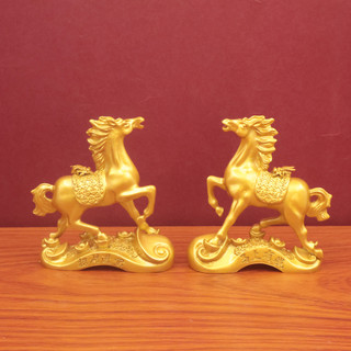 Fortune Ingot Cung Hoàng Đạo Ngựa Trang Trí Động Vật Nhà Phòng Khách Trang Trí Ruyi Tiền Nhảy Ngựa Trang Trí Thủ Công 25.12.8