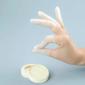 Bịch 50 bao ngón tay cao su mờ chống trượt, bảo vệ da tay, giữ ấm, chống nước
