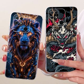 Ốp Lưng Cho Xiaomi Redmi 10A 10C Bao Rồng Sang Trọng Trong Suốt Silicon Mềm TPU Dành Cho Redmi 10 Power Redmi10C Redmi10A Vỏ