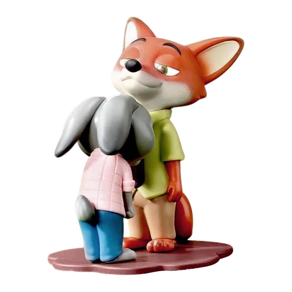 Zootopia Hình Để Bàn Trang Trí PVC Nick Wilde Và Judy Hopps Hình Tượng Cho Văn Phòng Gia Đình Trường Học Căn Hộ sonlekvn