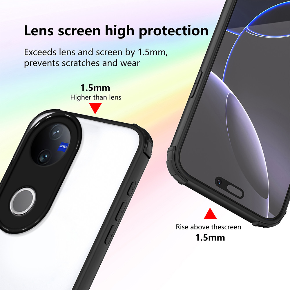 Ốp lưng Vivo V50 5G Vỏ bảo vệ bốn góc Vỏ trong suốt cho Vỏ điện thoại Vivo V50 5G