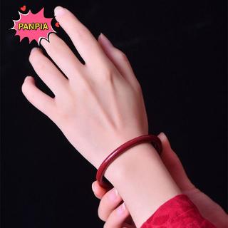 [PNPIA] Vòng tay màu đỏ Vermilion sáng tạo Vòng tay nữ sang trọng Vòng tay ngọc bích Hợp thời trang Hoa quyến rũ Phong cách quốc gia Trang sức phong cách Trung Quốc VN