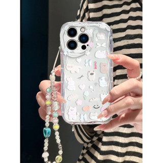 Ốp Lưng Gấu Nơ Mèo Dễ Thương Cho Honor X6A X6C X6B X7B X7A X8A X8B X9B X5B X7D Có Dây Đeo Tình Yêu Dây Treo Dây Buộc Mềm