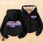 Trẻ em Cinnamoroll Zip-Up Áo khoác có mũ trùm đầu hoạt hình ngọt ngào Áo khoác mềm mại hàng ngày cho trẻ em