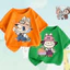 Áo phông Labubu cho bé Mẫu mới chất cotton Mềm mịn Thoáng mát, Áo thun Labubu cho bé LaviBaby