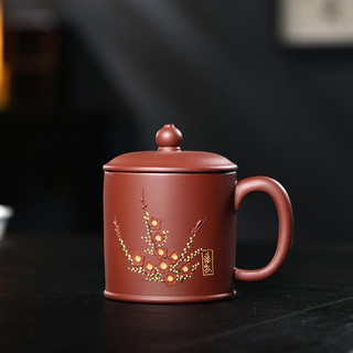 Yixing Tím Đất Sét Cốc Handmade Đất Sét Tím Hương Thơm Tối Tím Đất Sét Nắp Cốc Trà Quà Tặng Kung Fu Tea Set 0SFK