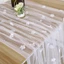 JUNYUE88US Khăn trải bàn ngọc trai hoa, Tấm trải bàn bán trong suốt thanh lịch, Tấm trải bàn trang trí lãng mạn Trang trí ngọc trai Tôn vinh vải tuyn Khăn trải bàn tắm cho bé