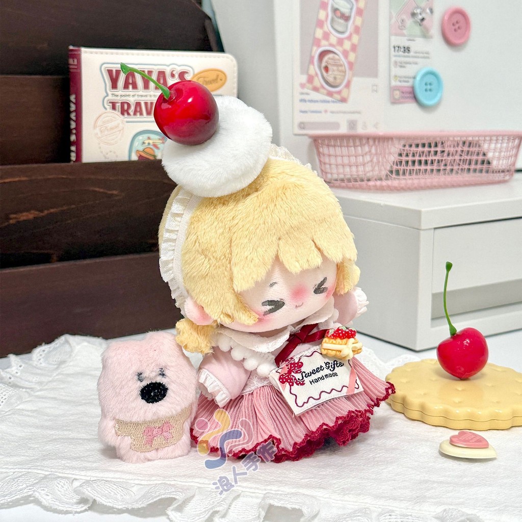 10Cm Quần Áo Bé Dễ Thương Bánh Váy Phù Hợp Với 10Cm Cotton Búp Bê Quần Áo Anh Đào Bánh Nhỏ Búp Bê Trang Phục 3.2