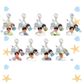 Túi đeo mặt dây chuyền Acrylic Kpop Idol EXO Móc khóa quyến rũ CHANYEL BAEKHYUN