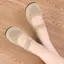 Giày đơn mũi vuông IFASIN, Giày đế bệt nữ thoáng khí rỗng, Đế mềm lưới thời trang Slip on Giày lười có thể gập lại Giày thường ngày dành cho nữ