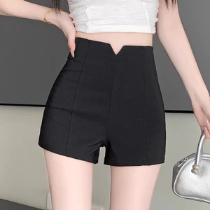 Đen Nhảy Múa Quần Ba Điểm Ôm Hơn Nhìn Nóng Quần Quấn Mông Nữ 2024 Eo Cao Hot Girl Quần Short Cảm Giác Nhỏ 5.12
