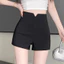 Đen Nhảy Múa Quần Ba Điểm Ôm Hơn Nhìn Nóng Quần Quấn Mông Nữ 2024 Eo Cao Hot Girl Quần Short Cảm Giác Nhỏ 5.12
