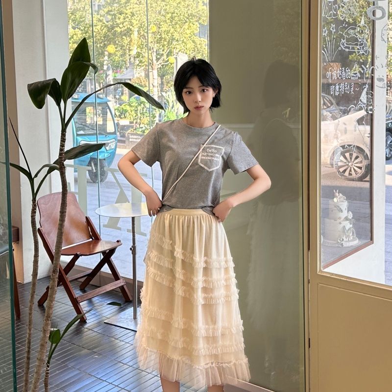 Váy Nữ Plus Size Phong Cách Hàn Quốc Bánh mơ Slim Phổ Biến