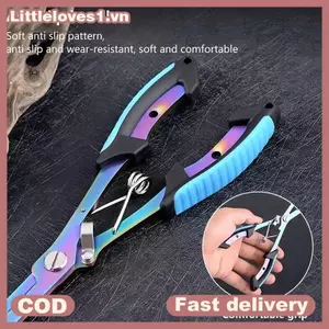 Littleloves1 1 Kìm Câu Cá Đa Năng Chống Trơn Trượt Dây Câu Thép Không Gỉ Cắt Buộc Móc Kìm Di Động Chia Vòng Mở VN