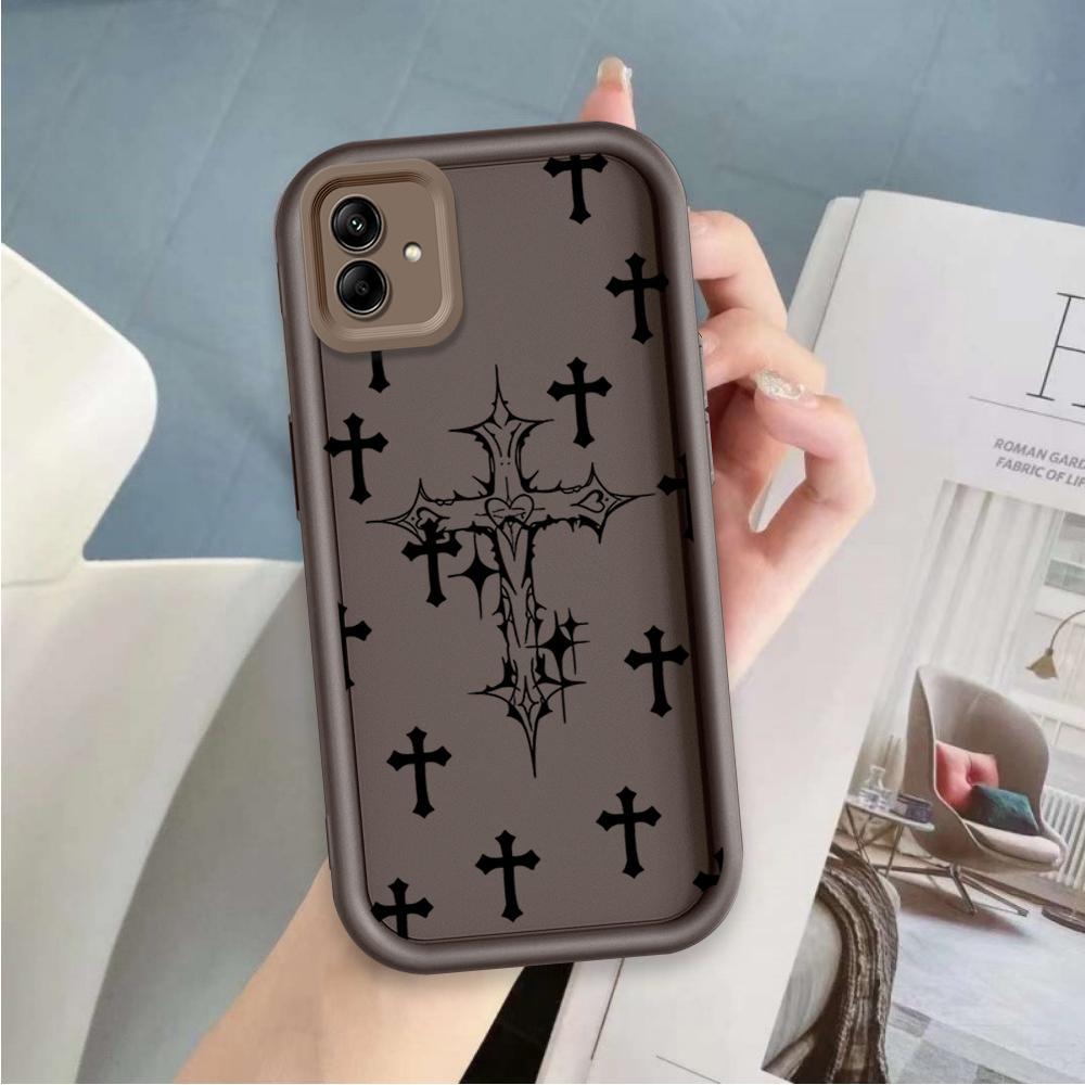 Ốp Lưng Cho Samsung A04 A05 A06 A07 4G Phim Hoạt Hình Silicon Mềm Ốp lưng TPU Chrome Hearts cross Angel Eye Chống Sốc Ốp Lưng
