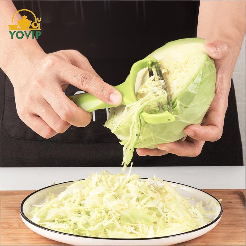 YOVIP Bắp cải Máy hủy tài liệu thủ công 3 trong 1 cho nhà bếp Máy thái rau củ bằng thép không gỉ Hoàn hảo để nấu Salad và khoai tây tại nhà VN