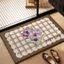 thảm lau chân giả vải lanh vintage thảm nhà tắm chống trượt siêu thấm hút thảm decor phòng ngủ bếp phong cách retro bền đẹp