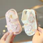 Thoáng Khí Cho Bé Tập Đi Giày Bò Tendon Đế Dễ Thương Cho Bé Công Chúa Gọi Giày Velcro Bé Gái Dép