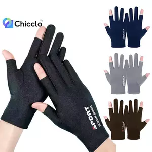 Găng Tay Mùa Hè Nam Ice Silk Sun Proction Găng Tay Lái Xe Găng Tay Câu Cá Thoáng Khí Đi Xe Đạp Đi Bộ Đường Dài Găng Tay Đẹp