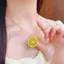 JRP Ruyi Mặt Dây Chuyền Xoay Nelace Vintage Good Fortune Dây Xích Dài Có Thể Điều Chỉnh Nữ Nelace Làm Quà Tặng Và Sử Dụng Hàng Ngày JRP