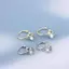 PNPIA- 1 Đôi Bông Tai Zircon Không Xuyên Cho Nữ Thời Trang Sáng Bóng Món Quà Trang Sức Lý Tưởng Để Sử Dụng Hàng Ngày Và Tiệc