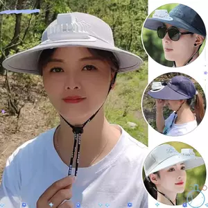 Mũ quạt sạc DAYBREAK, Mũ câu cá chống nắng chống tia cực tím, Di động có thể sạc lại Vành lớn che nắng Mũ nón nam nữ