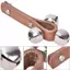 Toyuvn Solinder Handbell Shaker Bell Ring Đồ chơi giáo dục âm nhạc cho trẻ sơ sinh và người lớn Da chọn lọc 3 chuông Jingle Brown 1 X Bộ gõ trẻ em