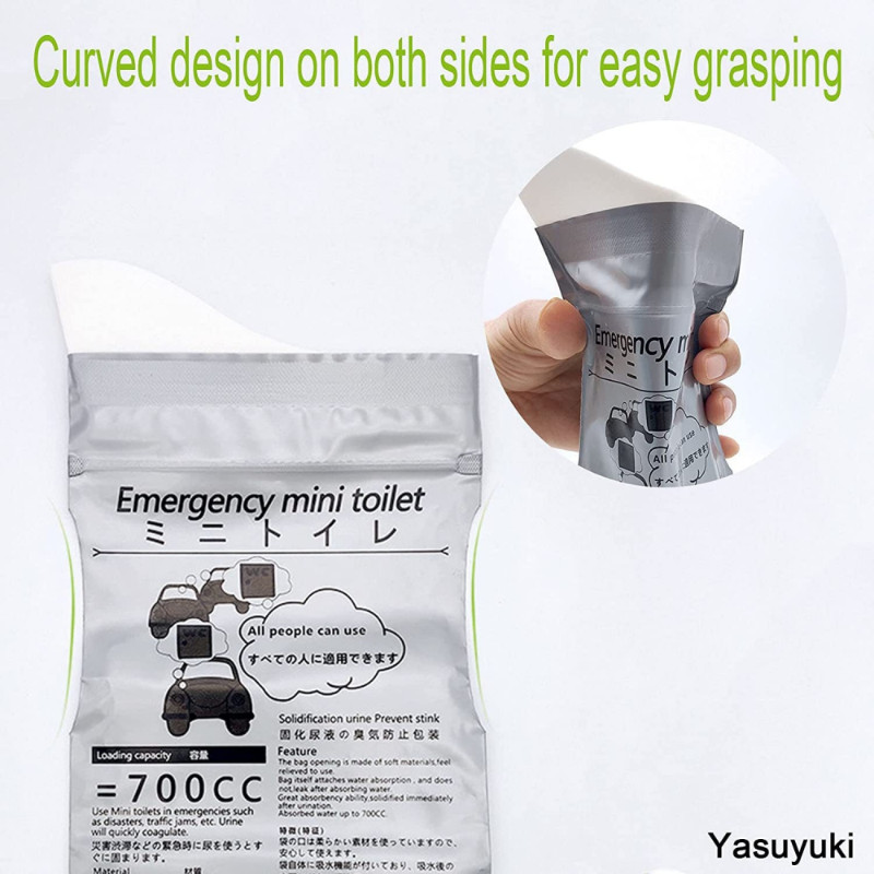 [Mèo con] 1 / 5 Túi tiểu khẩn cấp ngoài trời 700ml Dễ dàng mang đi tiểu Túi du lịch Mini di động vệ sinh cho bé nữ Túi nôn mới