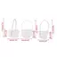 JCSYFAC 1 Chiếc Dệt Tay Mini Nhựa Dệt Bảo Quản Giỏ Vải Mây Trà Dã Ngoại Túi Mới