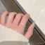 Huayang Sweet Girl ins Vòng Tròn Trơn Dầu Nhỏ Giọt Vòng Tròn, Nhẹ Nhàng Phù Hợp Mềm Mại Dễ Thương Nhẫn Tính Khí Cho Bé Gái