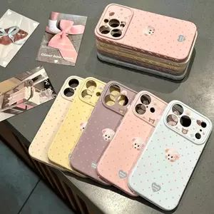 Ốp lưng iPhone 12 Pro chó con điểm nhũ xinh đẹp phong cách nữ sinh nhẹ nhàng