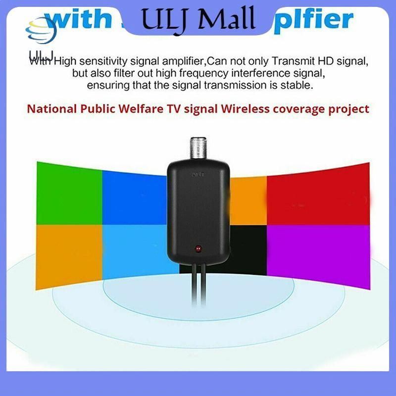Ăng-ten HDTV phạm vi 5000 dặm ULJ Bộ khuếch đại tín hiệu trên không TV kỹ thuật số trong nhà 4K HD.