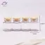 HFTOY 4 Cái / bộ Nhà Búp Bê Mini Candy Jar Nhà Bếp Thực Phẩm Chơi Cảnh Bình Bảo Quản Trong Suốt ~