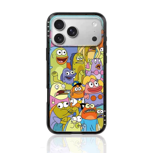Ốp điện thoại từ tính hình chú hề hoạt hình cho iPhone 16 15 14 Plus 13 17 Pro Max 17 Vỏ khí Vỏ bảo vệ chống sốc