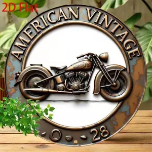 HELLOYOUNG Retro Kim Loại Tín Hiệu Xe Máy Cổ Điển Ô Tô Nghệ Thuật Treo Tường Cho Nhà Để Xe Người Hang