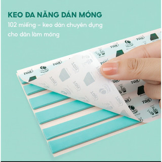 [vạn] [COD] Hộp 102 Miếng Keo Đa Năng Cho Nail - Keo Dán Đế Móng Mẫu, Bảo Quản Khô Thoáng, An Toàn Khi Dùng