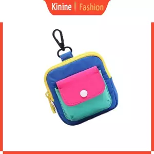 KIN Nhiều Màu Sắc Thu Nhỏ Túi Tổ Chức Dây Kéo Đóng Cửa Di Động Đồng Xu Dành Cho Học Sinh Hoạt Động Ngoài Trời