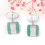 WEETW Vintage Stud Bông Tai, Retro Charm Hình Học Vuông Tòn Ten Bông Tai, Tính Khí Nhựa Trang Sức Phụ Kiện Mùa Hè Bohemian Dangle Bông Tai