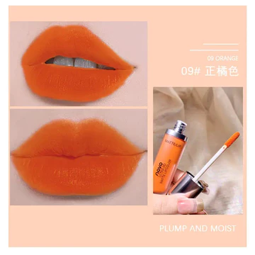 Gợi Cảm Màu Cam Đỏ Nhung Matte Liquid On Trend Son Môi Chống Thấm Nước Lâu Dài Gợi Cảm Màu Đỏ Son Dính Chống Dính Cốc Trang Điểm Son Tint Mỹ Phẩm IKVA