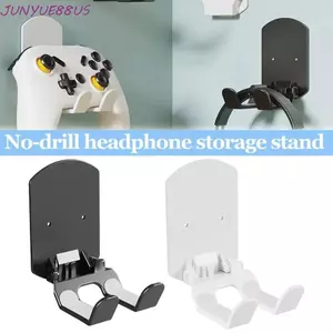 Giá đỡ tai nghe có thể gập lại JUNYUE88US, Móc treo bộ điều khiển trò chơi bằng silicon chống trượt, Giá đỡ tai nghe chơi Game treo tường tiết kiệm không gian đa năng