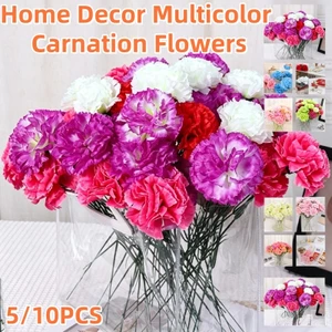 Mới 5 Cái / 10 Chiếc Nhiều Màu Hoa Cẩm Thạch Đơn Đầu Giả Lý Tưởng Cho Nội Thất Gia Đình Và Trang Trí Sân Vườn Ngoài Trời