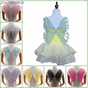 JUNYUE88US Miếng Dán Cánh Bướm Organza, Vải Ren Vá Trang Trí Áo Quần, Phụ Kiện Thủ Công DIY 3D Thêu Họa Tiết Cánh Bướm