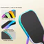 Băng cạnh đầu mái chèo BORAGETE, Nhãn dán cạnh vợt Pickleball bền 16mm, Băng bảo vệ khung màu Gradient hấp thụ sốc sành điệu Sử dụng giải đấu