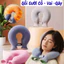Gối Chữ U Sưởi Ấm Cổ Vai Gáy, Túi Chườm Nóng Nhung Mịn Mùa Đông