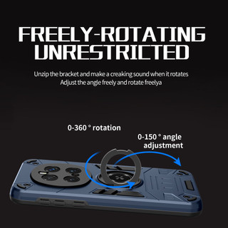 Dành Cho Honor Magic 7 Pro Ốp điện thoại Nhẫn Đứng Giáp Lưng Cứng Bảo Vệ Hạng Nặng Khung TPU Mềm Chống Sốc Mỏng Bao
