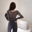 WANYEDI Fishnet Top, Chất Liệu Sheer Thiết Kế Gợi Cảm Áo Lưới, Skinny Mềm Vải Rỗng Ra Mỏng Phù Hợp Với Phong Cách Gothic Hàng Đầu Nữ Mặc