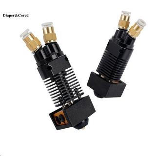 DIAPER & CORED 1 Mảnh Kim Loại Hai Màu Nóng Đùn Báo Chí Cho Máy IN 3D 2 TRONG 1 OUT Hotend Dualcolor Cho CR-10 Series Creality Ender 3 YTH