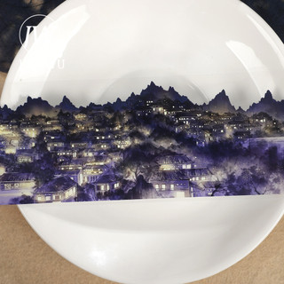 JIANWU 65mm * 5m Vintage Đèn Lồng Tháp Ánh Sáng Nhà Vật Liệu Phong Cảnh Cắt Băng Thêu Sò PET Sáng Tạo Tạp Chí Văn Phòng Phẩm